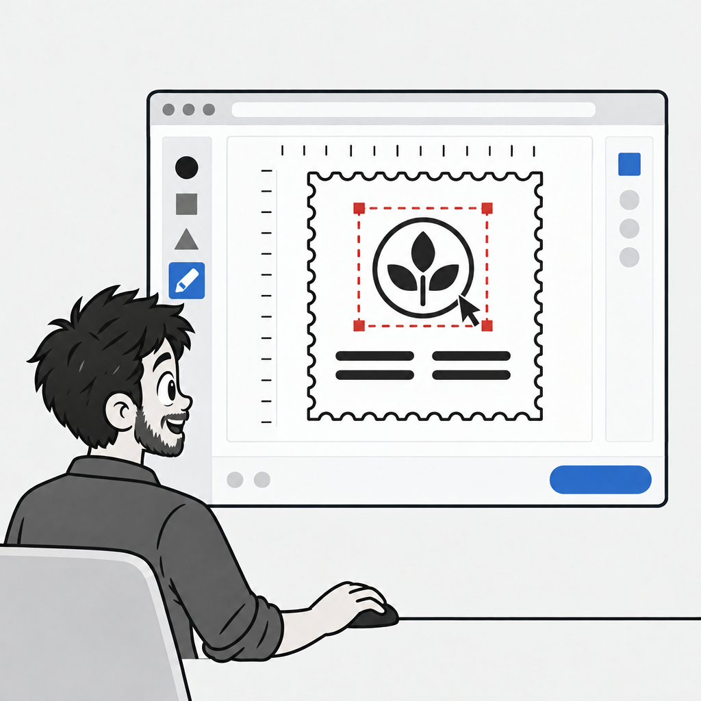 Schritt 1: Stempel online gestalten