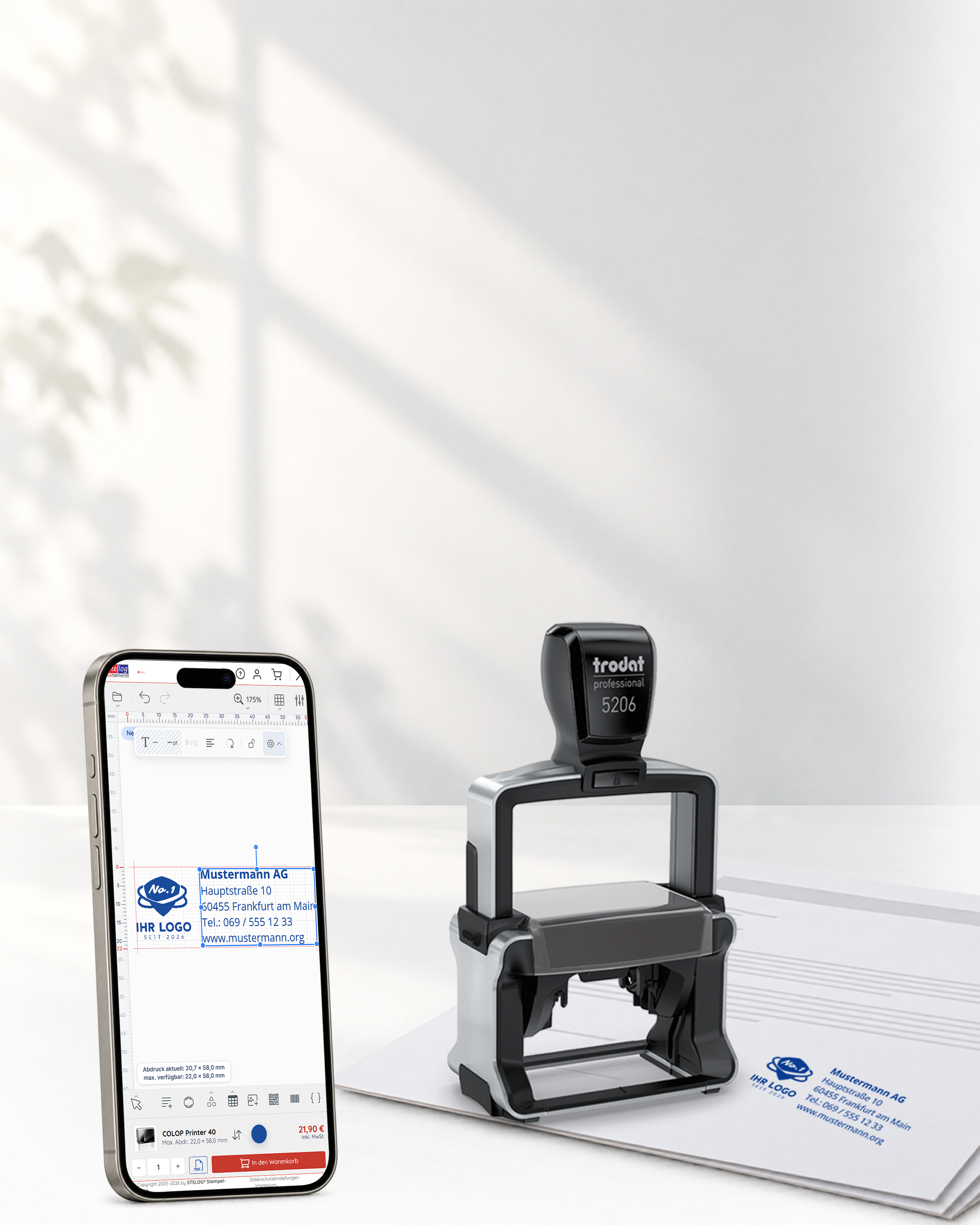 STELOG – Stempel online gestalten (Banner)