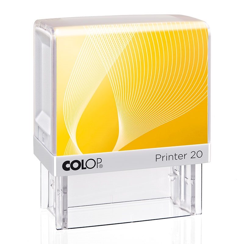 COLOP Printer 20 – Gehäuse weiß, Abdruckfarbe grün