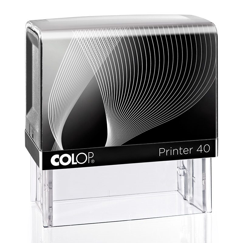 COLOP Printer 40 – Gehäuse schwarz, Abdruckfarbe schwarz