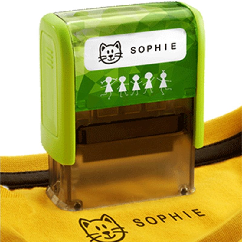 TRODAT Deine Dinge Stempel – Anwendung auf Textil