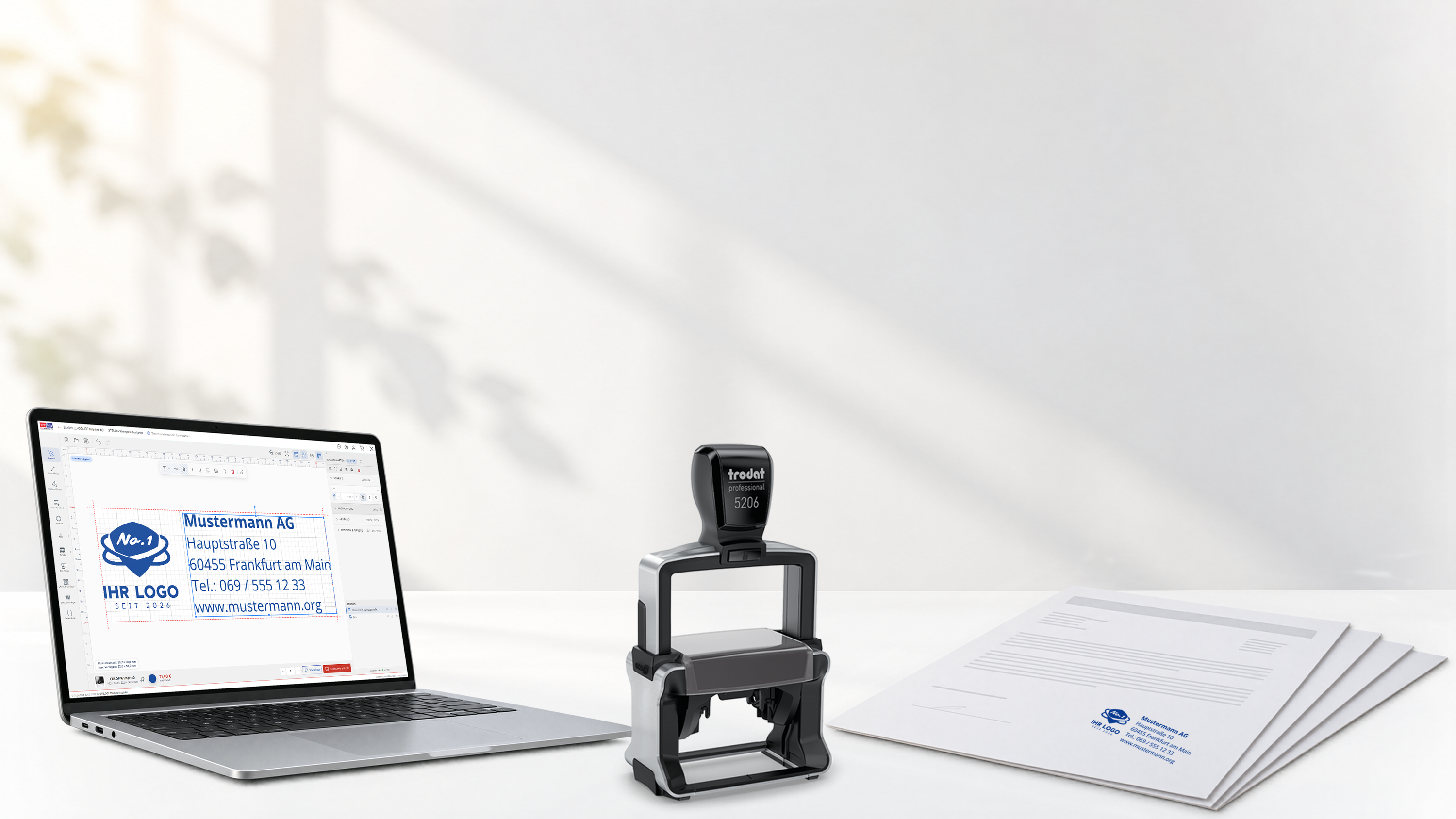STELOG – Stempel online gestalten (Banner)