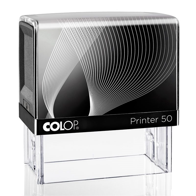 COLOP Printer 50 – Gehäuse schwarz, Abdruckfarbe schwarz