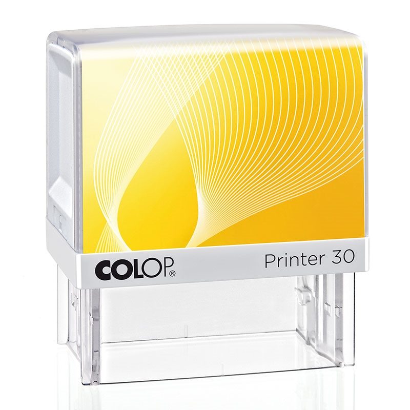 COLOP Printer 30 – Gehäuse weiß, Abdruckfarbe grün