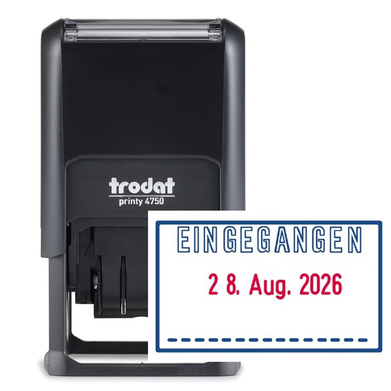 TRODAT Printy 4750/L1 Eingegangen – Vorderansicht